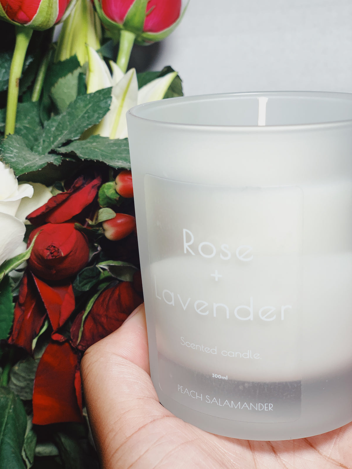 Rose and Lavender Candle