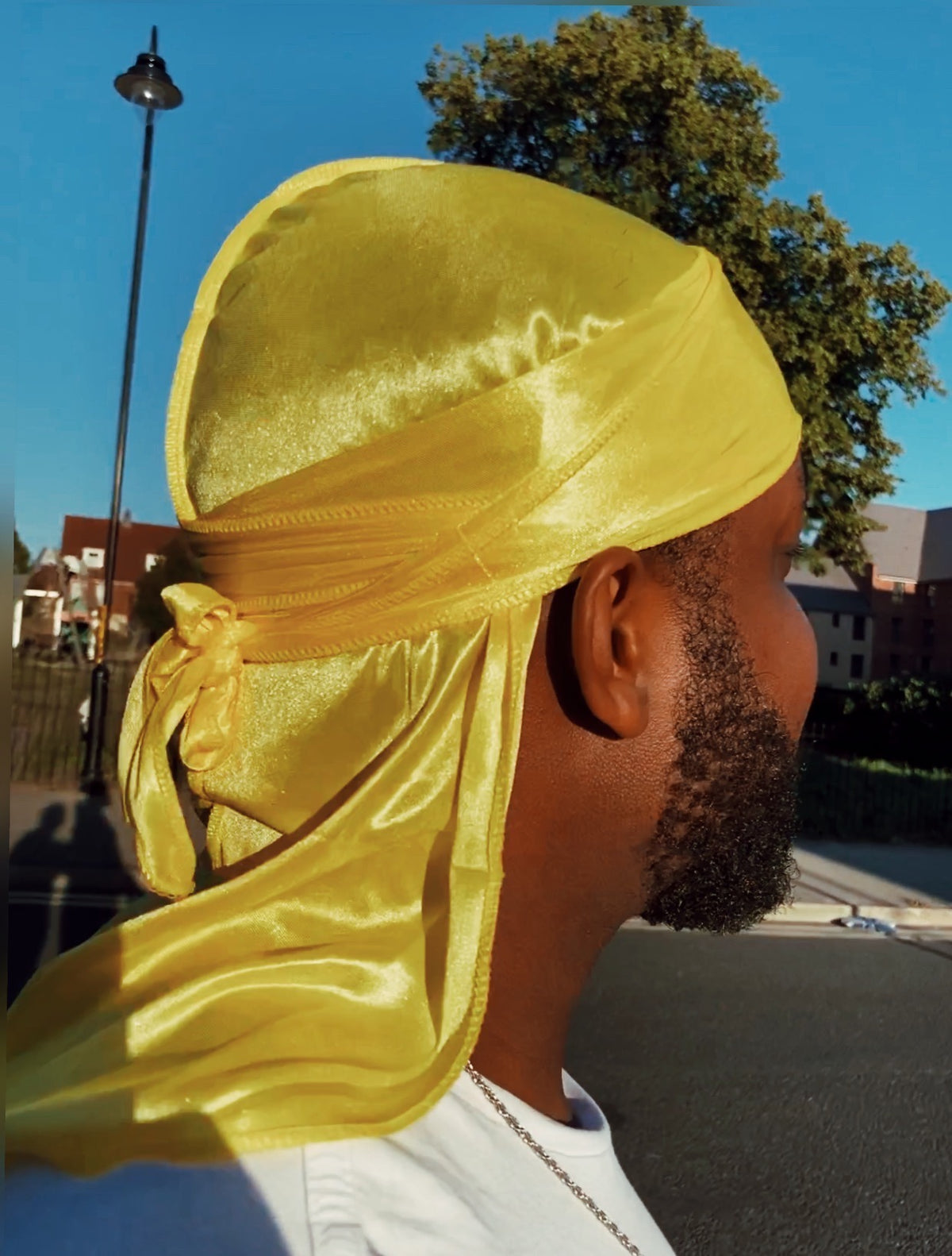 Yellow Silk Durag