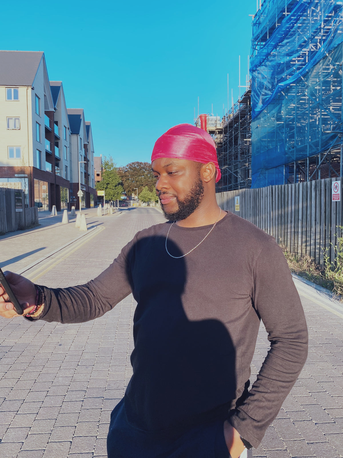 Hot Pink Silk Durag